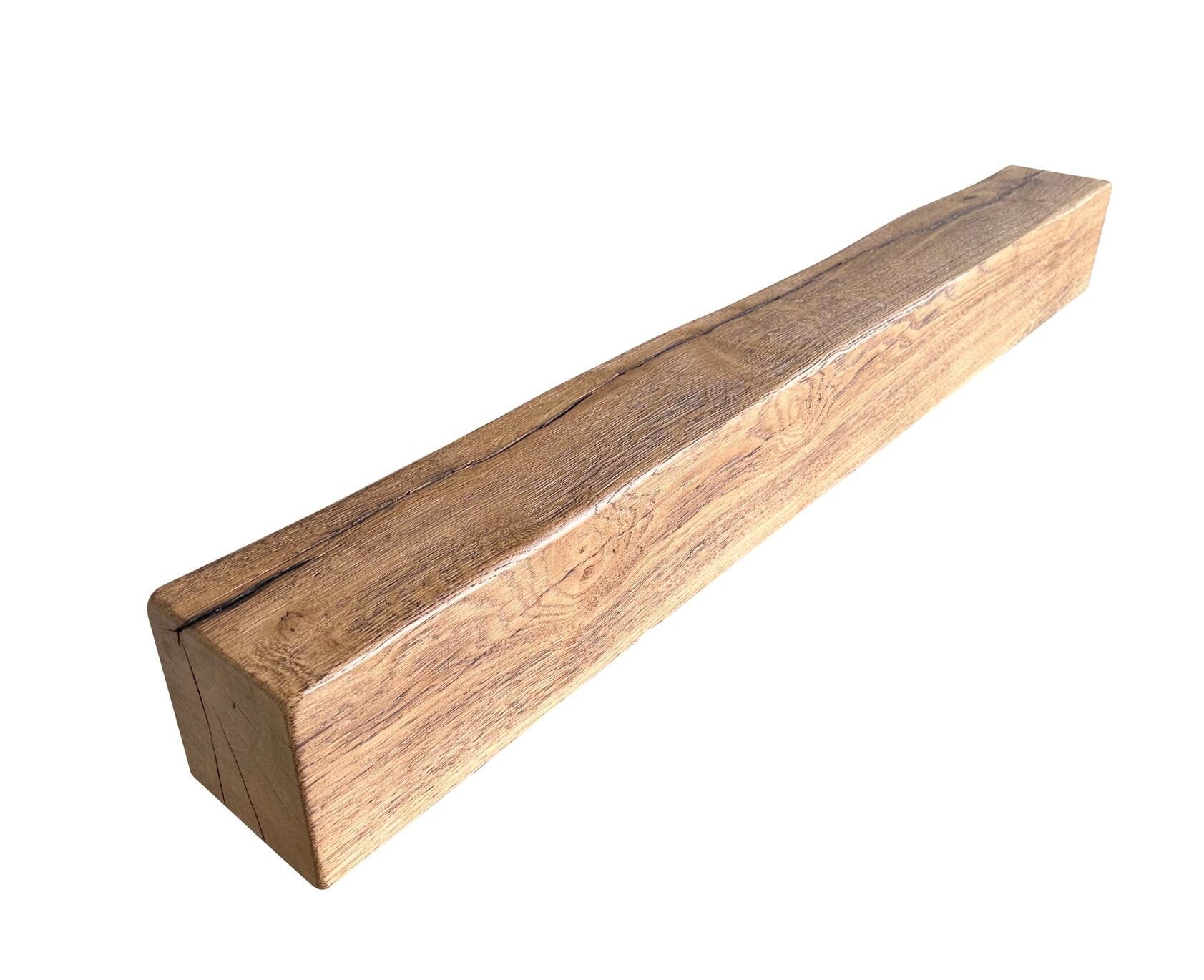 Solid Oak Seasoned Fireplace Floating Shelf / Beam - FB9