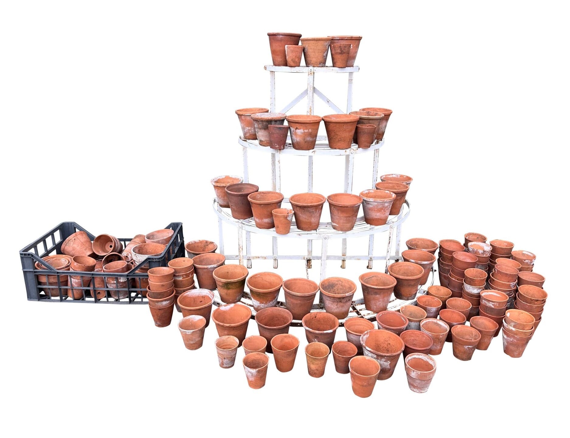 Good Quantity of Antique Victorian Terracotta Plant Pots - 10195A