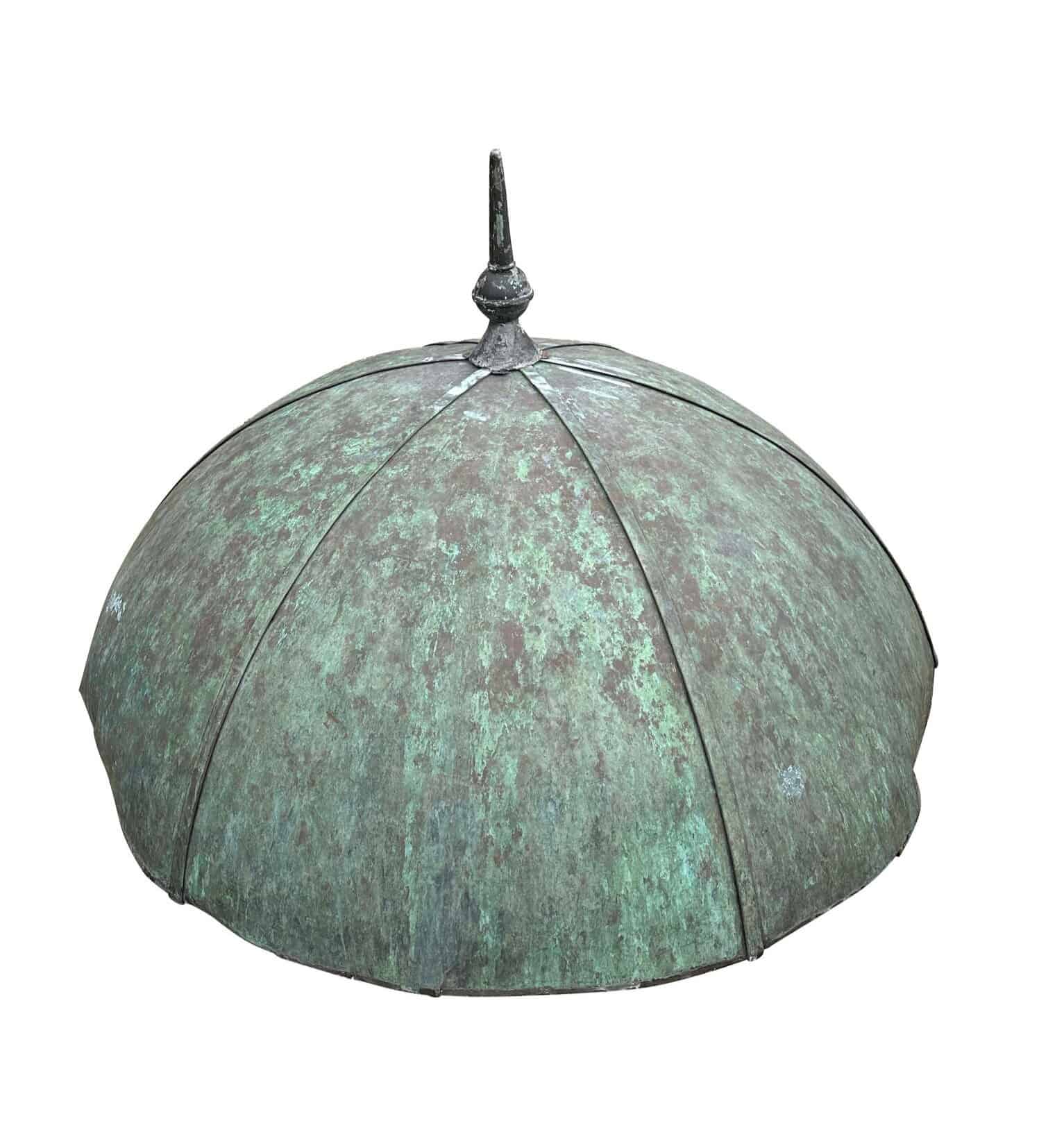 Antique Victorian Verdigris Copper Domed Roof / Cupola
