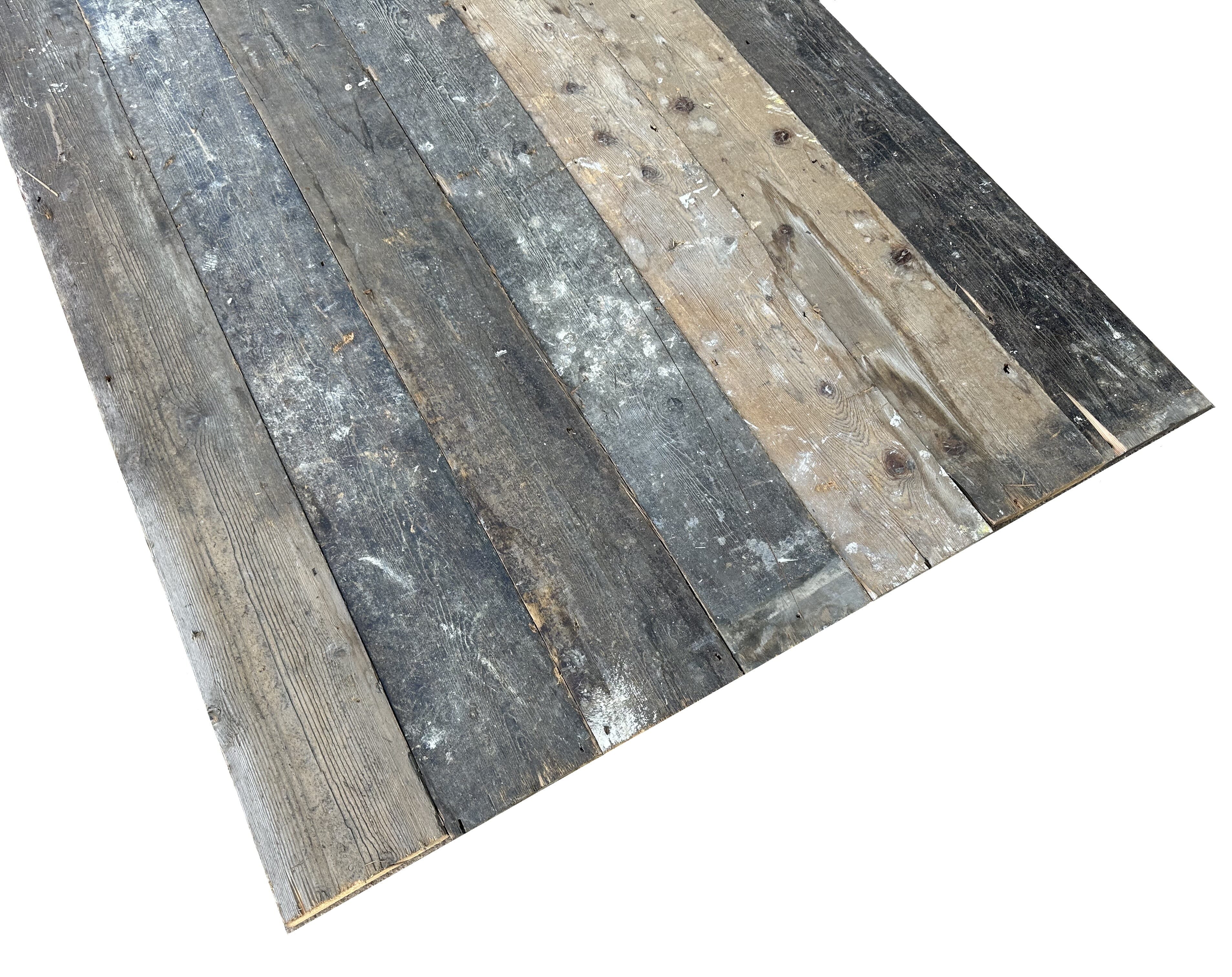 Antique Victorian Reclaimed Pine Square Edged Floorboards - 10233