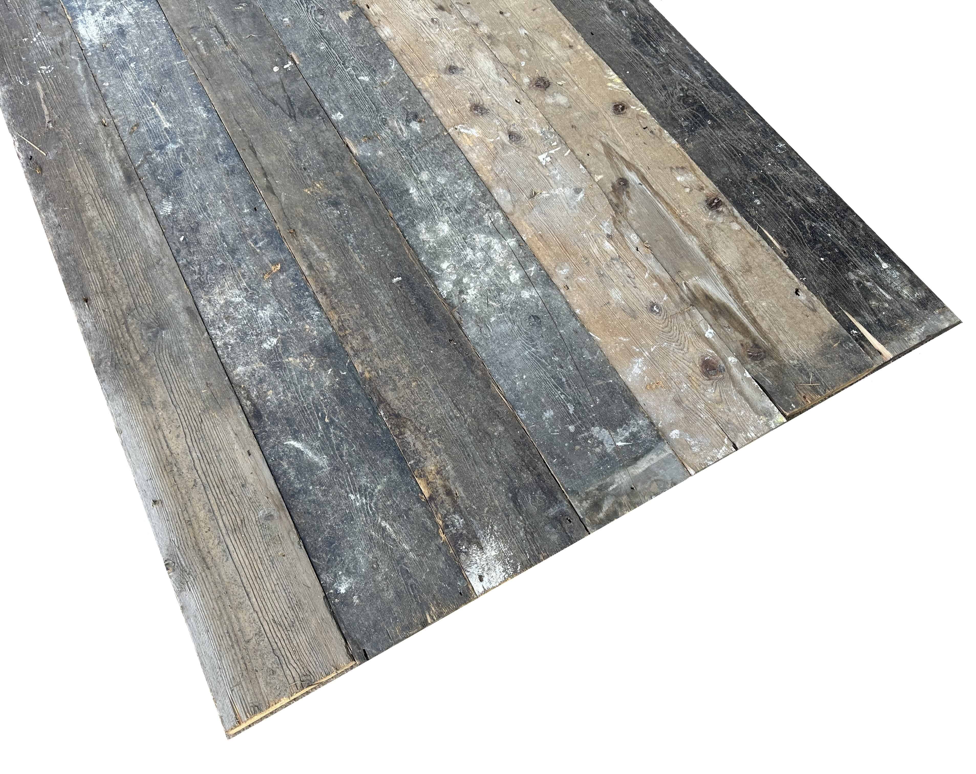 Antique Victorian Reclaimed Pine Square Edged Floorboards