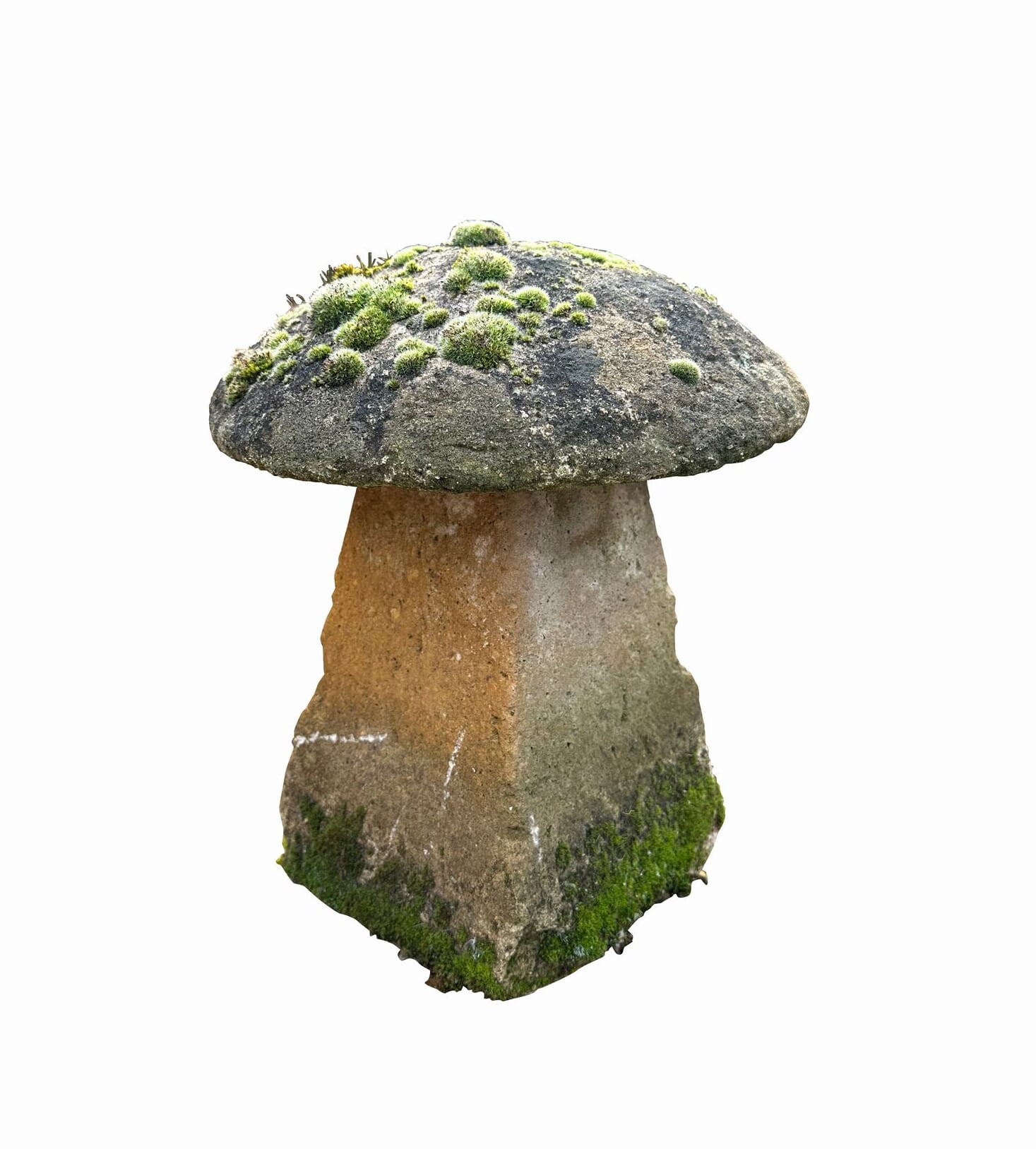 Salvaged Small Reconstituted Garden Staddle Stone - 10240