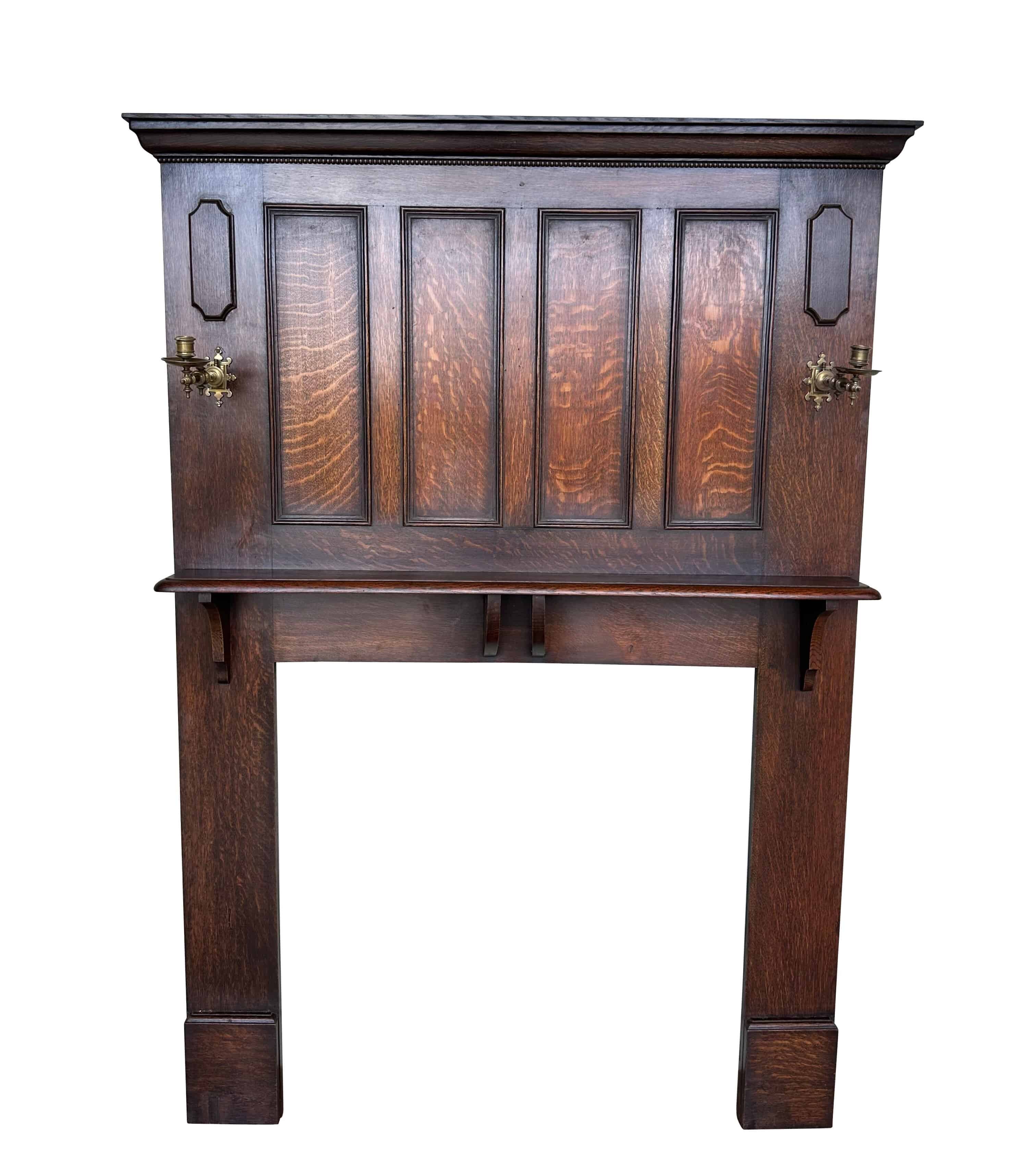 Antique Reclaimed Oak Living Room Fire Surround