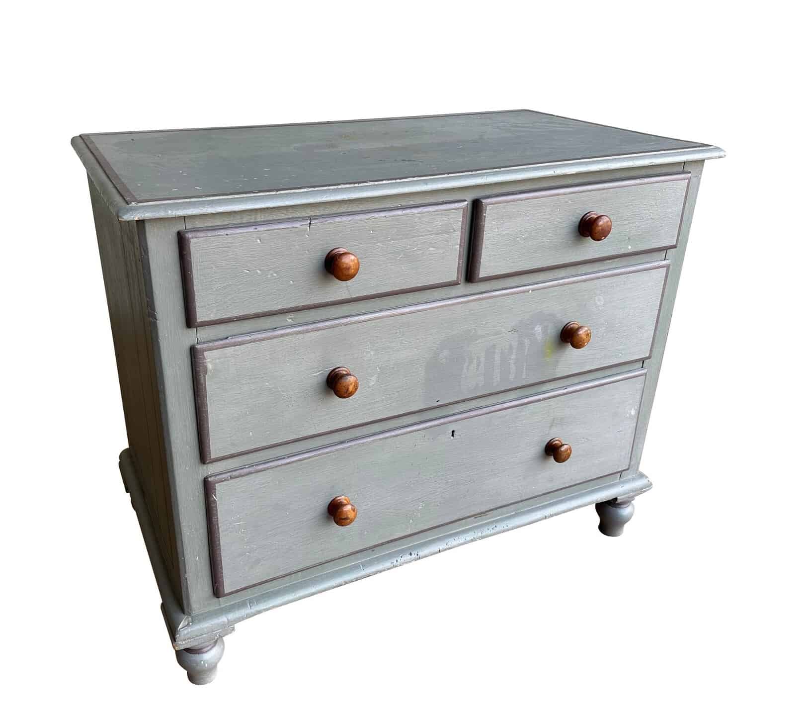 Vintage Reclaimed Wooden Chest Of Drawers