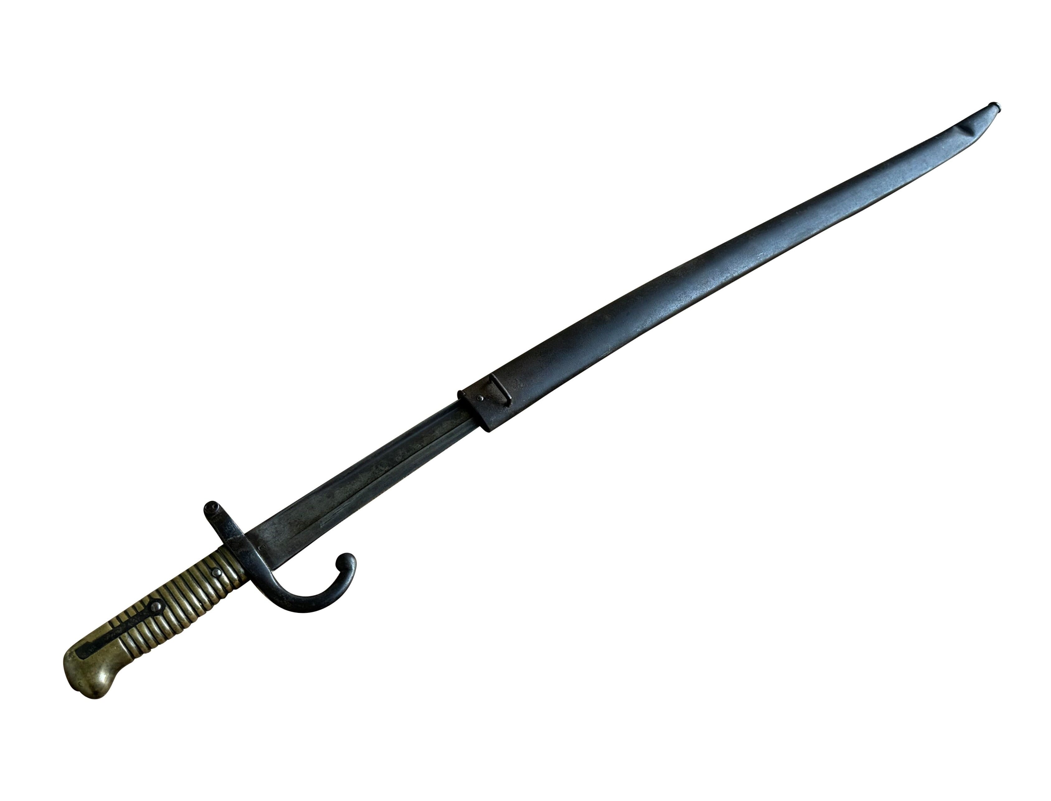 French M1866 Chassepot Sword Bayonet With Scabbard - 10253