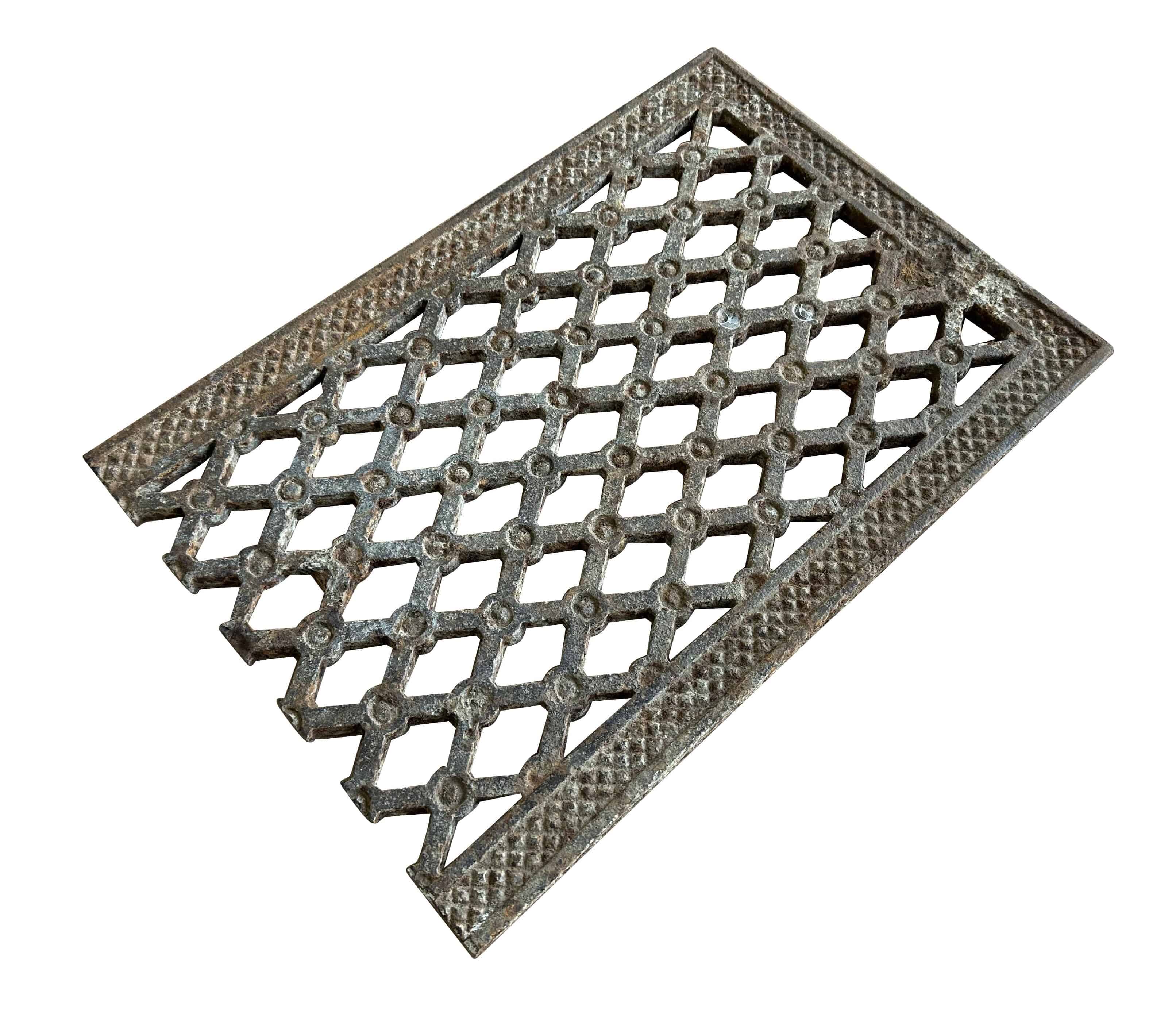 Victorian Ornate Cast Iron Floor Grille / Grid