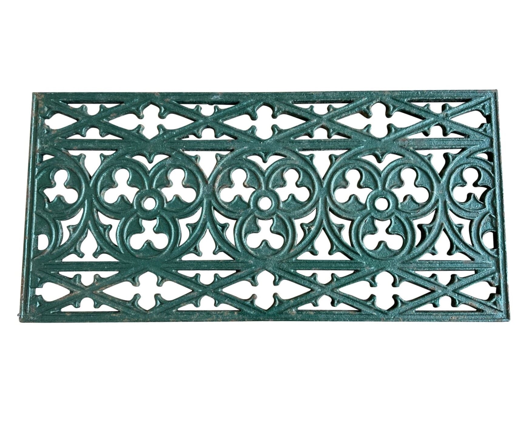 Decorative Antique Victorian Cast Iron Floor Grille / Grid - 10229