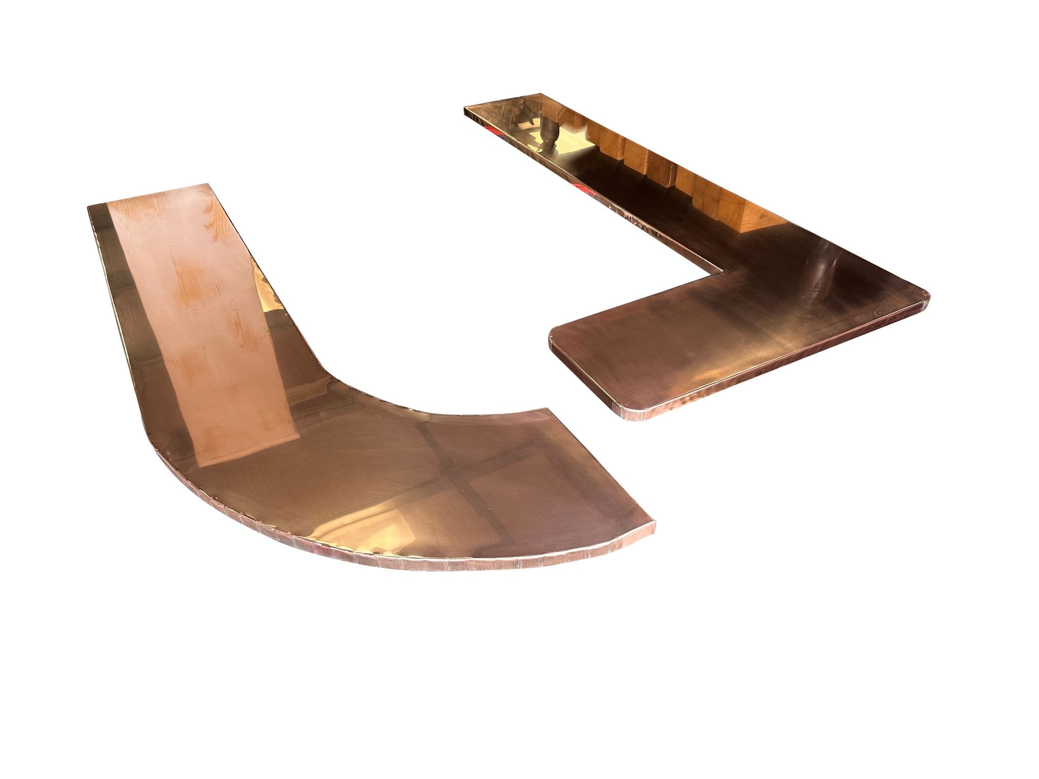 Bespoke Natural Copper Bar / Restaurant Tops - D2133