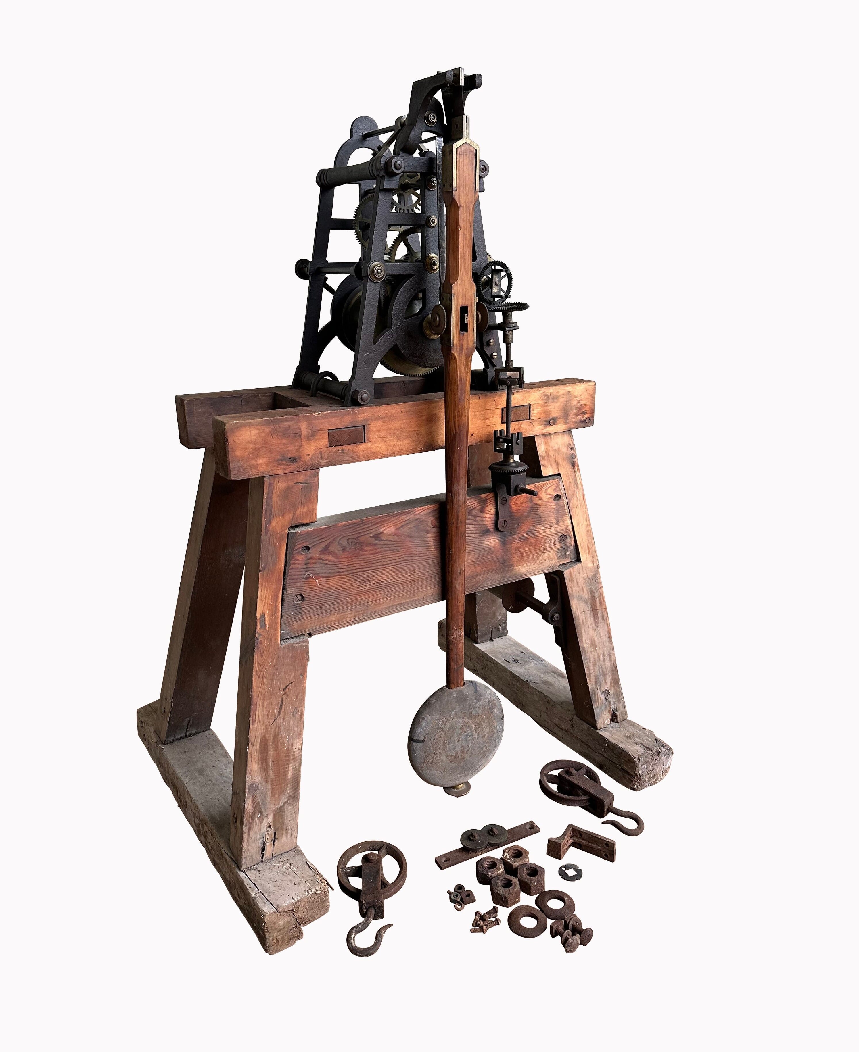 Victorian Barrel Clock by Gaydon & Sons with Pendulum  - 10262