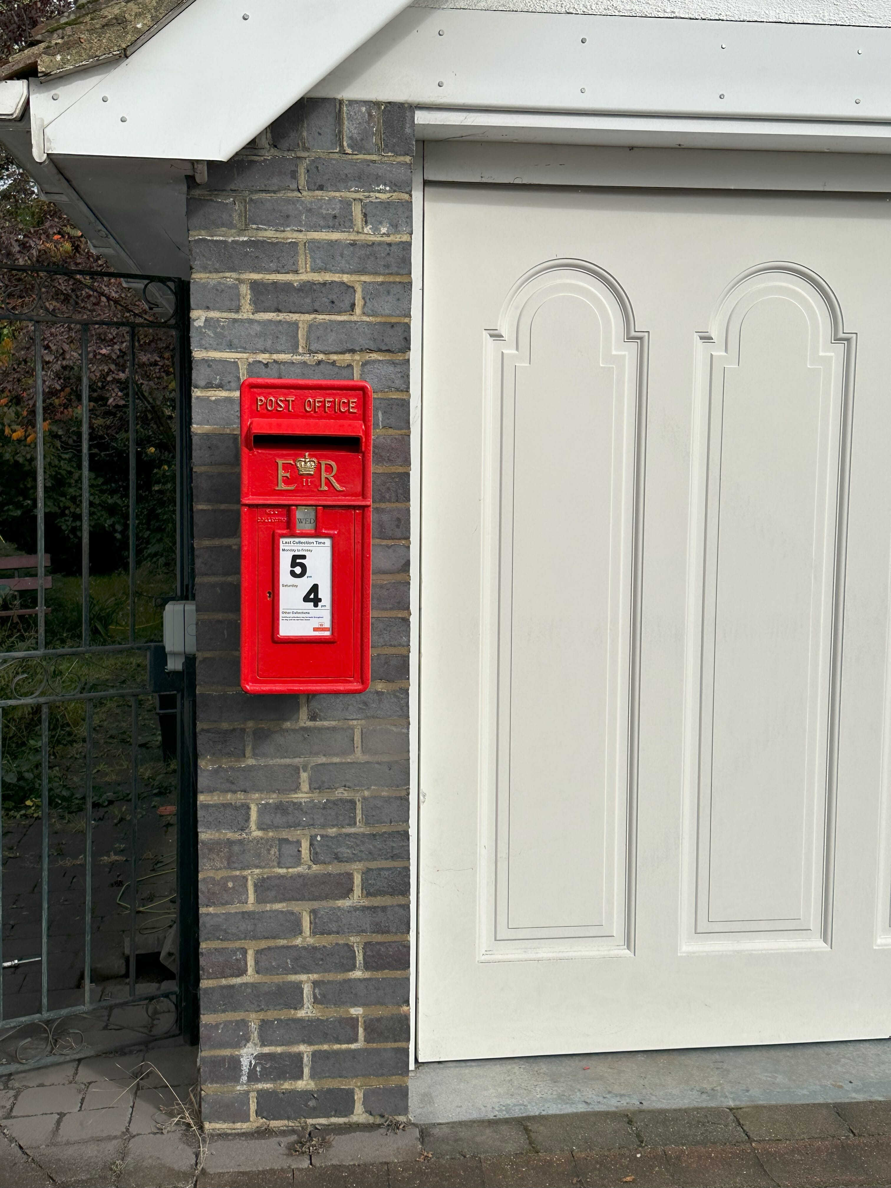 Antique Royal Mail Post Boxes Fitted In A Customers Home
