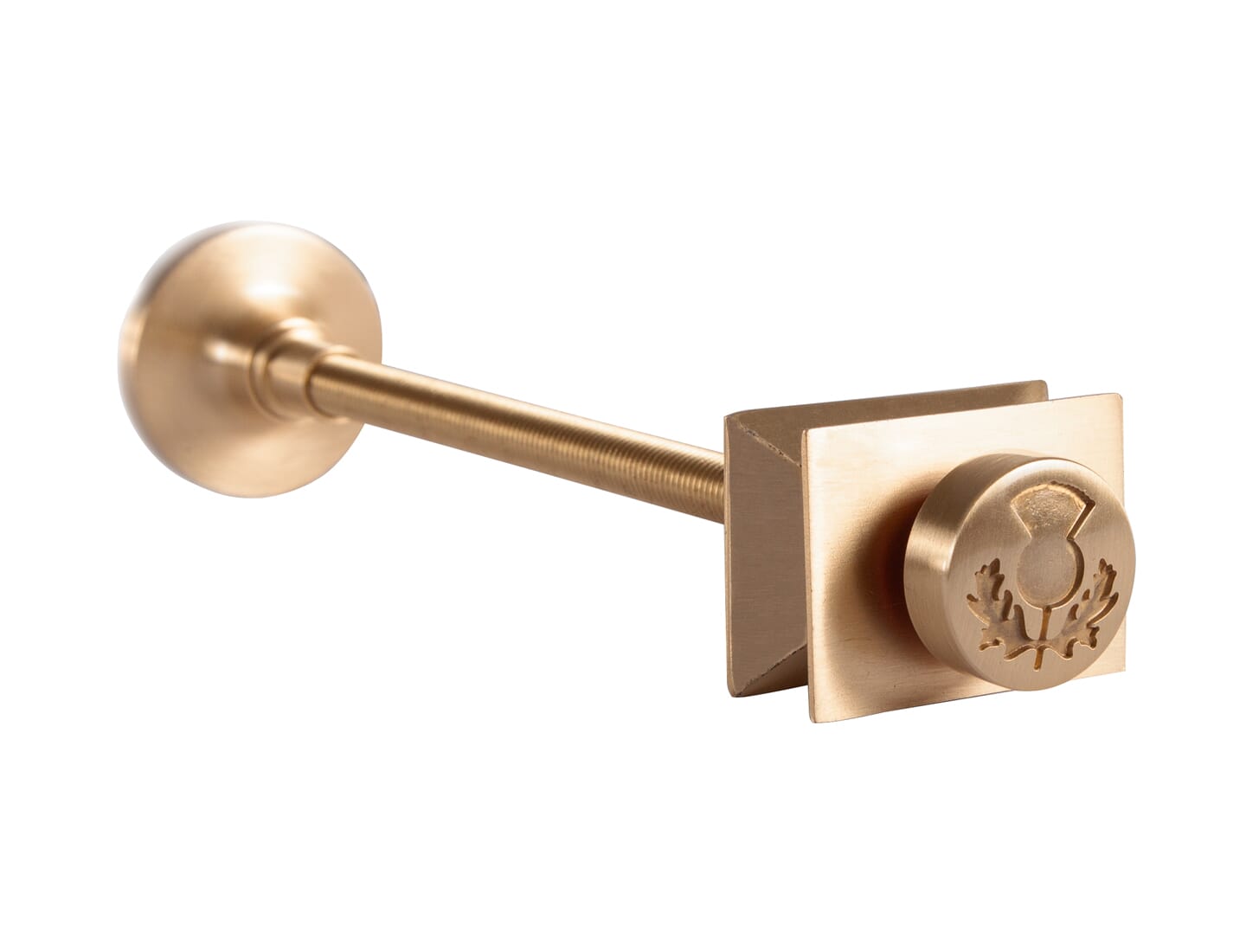 Carron Brushed Brass Thistle 200mm Long Radiator Wall Stay - HAN125