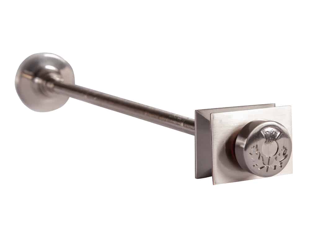 Carron Satin Nickel Thistle Wall Stay HAN128