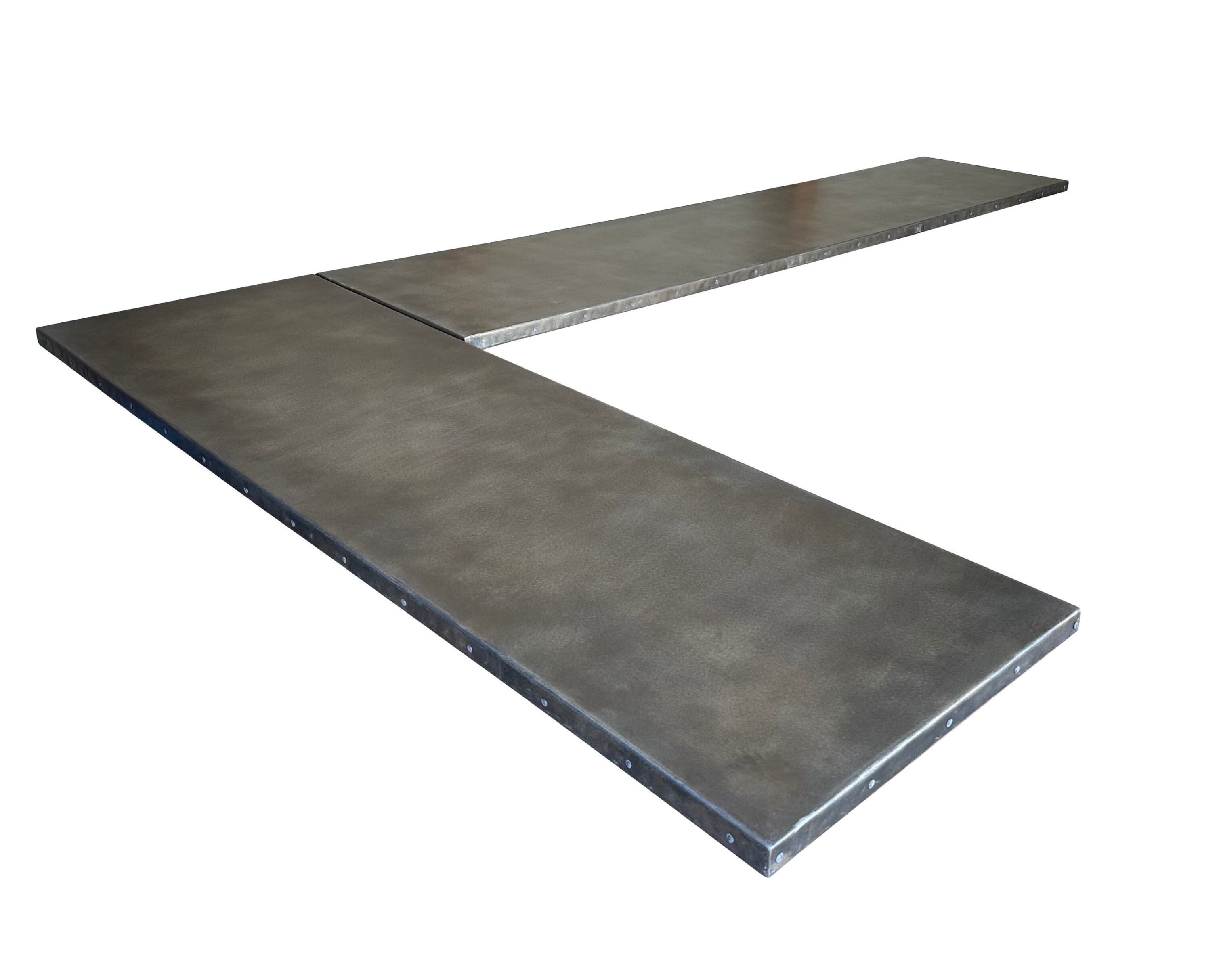 Handmade Bespoke Kitchen Antique Zinc Work Surfaces - D2137