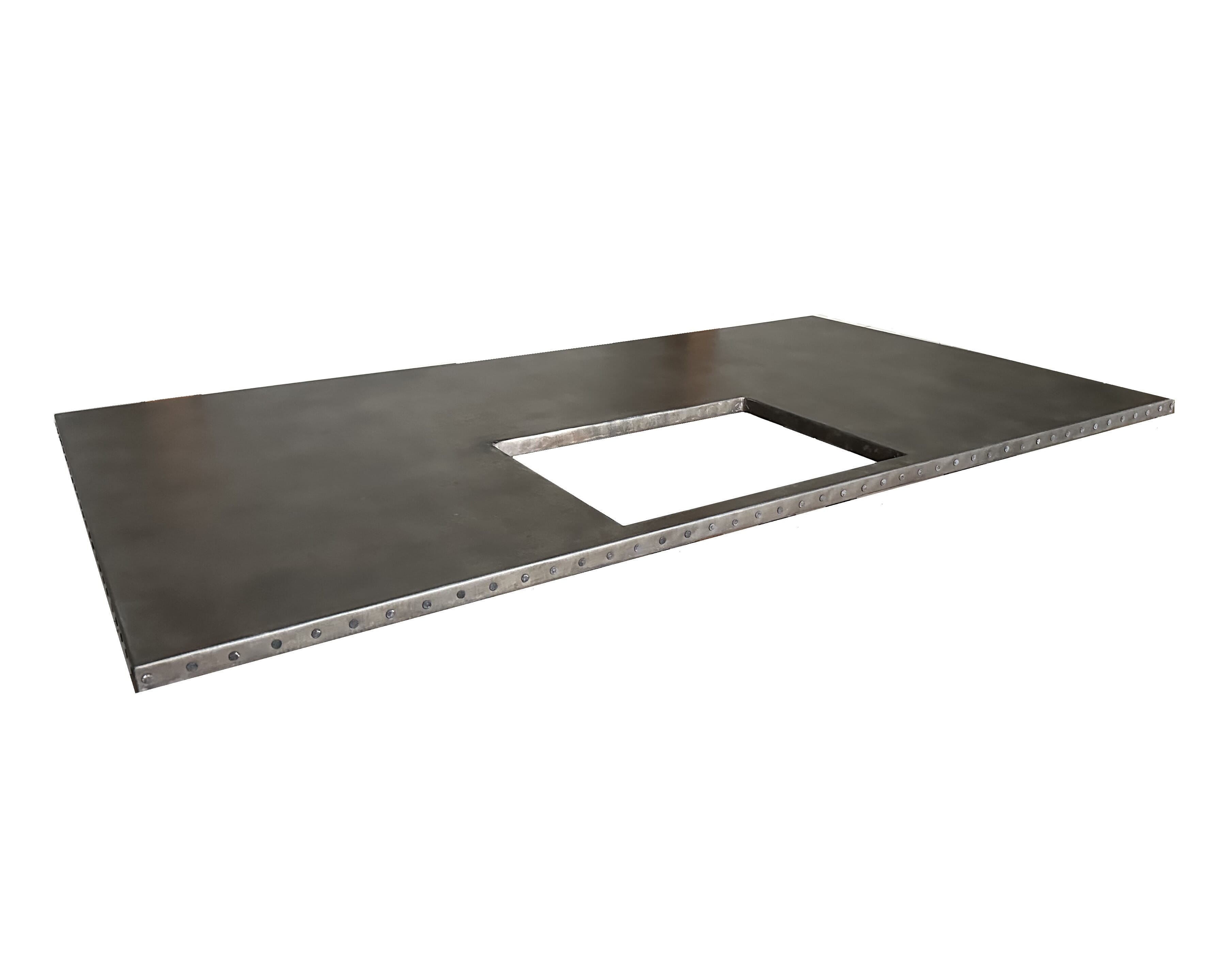 Bespoke Handmade Kitchen Antique Zinc Worktops - D2138