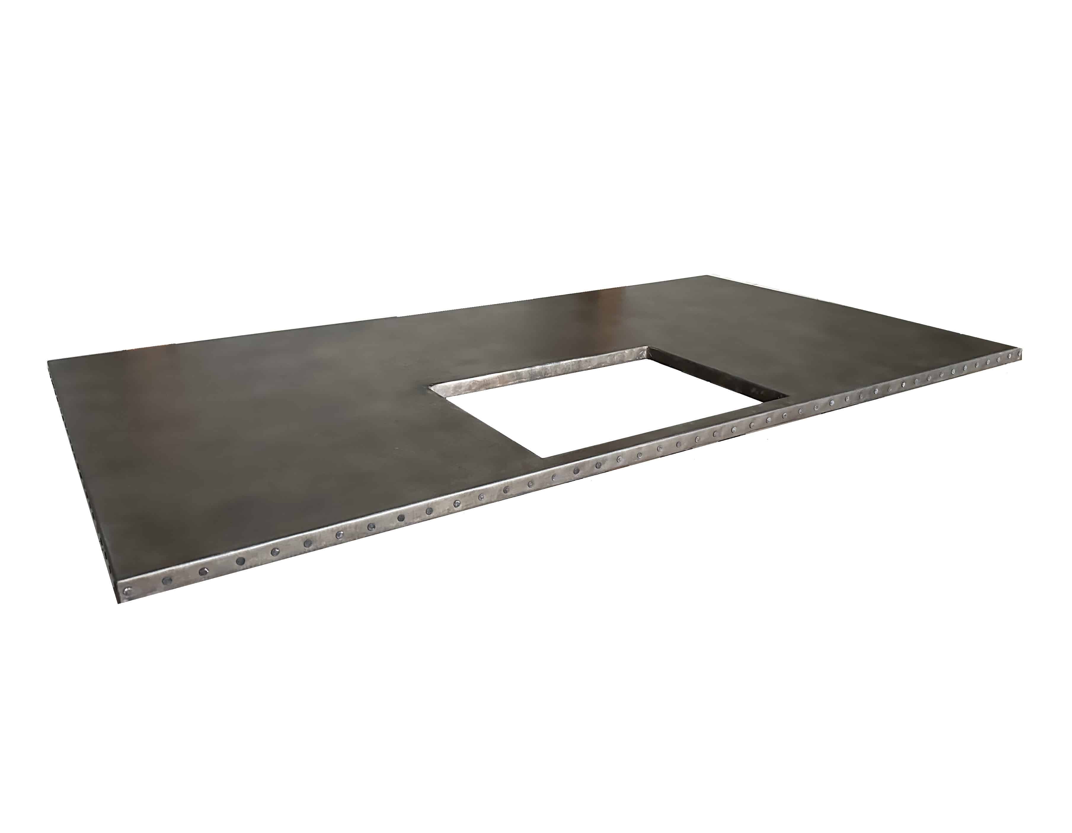 Bespoke Handmade Kitchen Antique Zinc Worktops