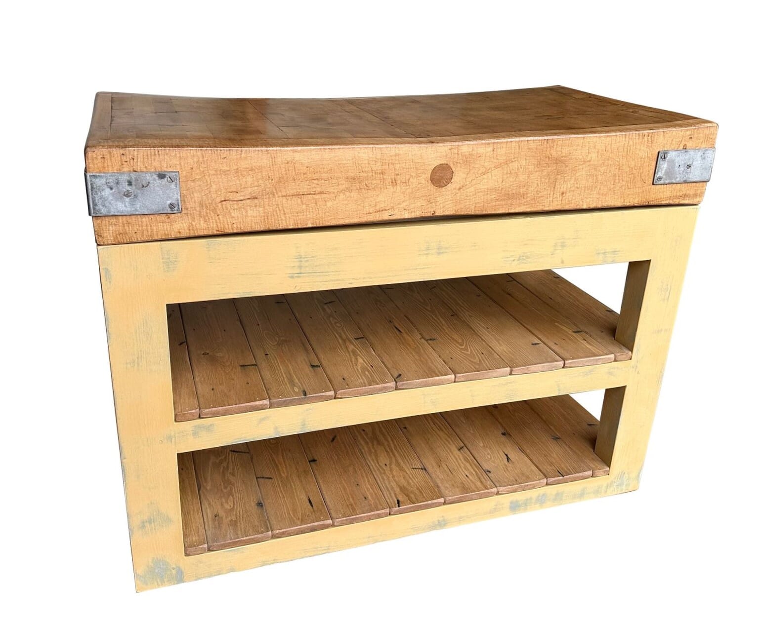 Original Maple Butchers Chopping Block on Handmade Base  - D2139