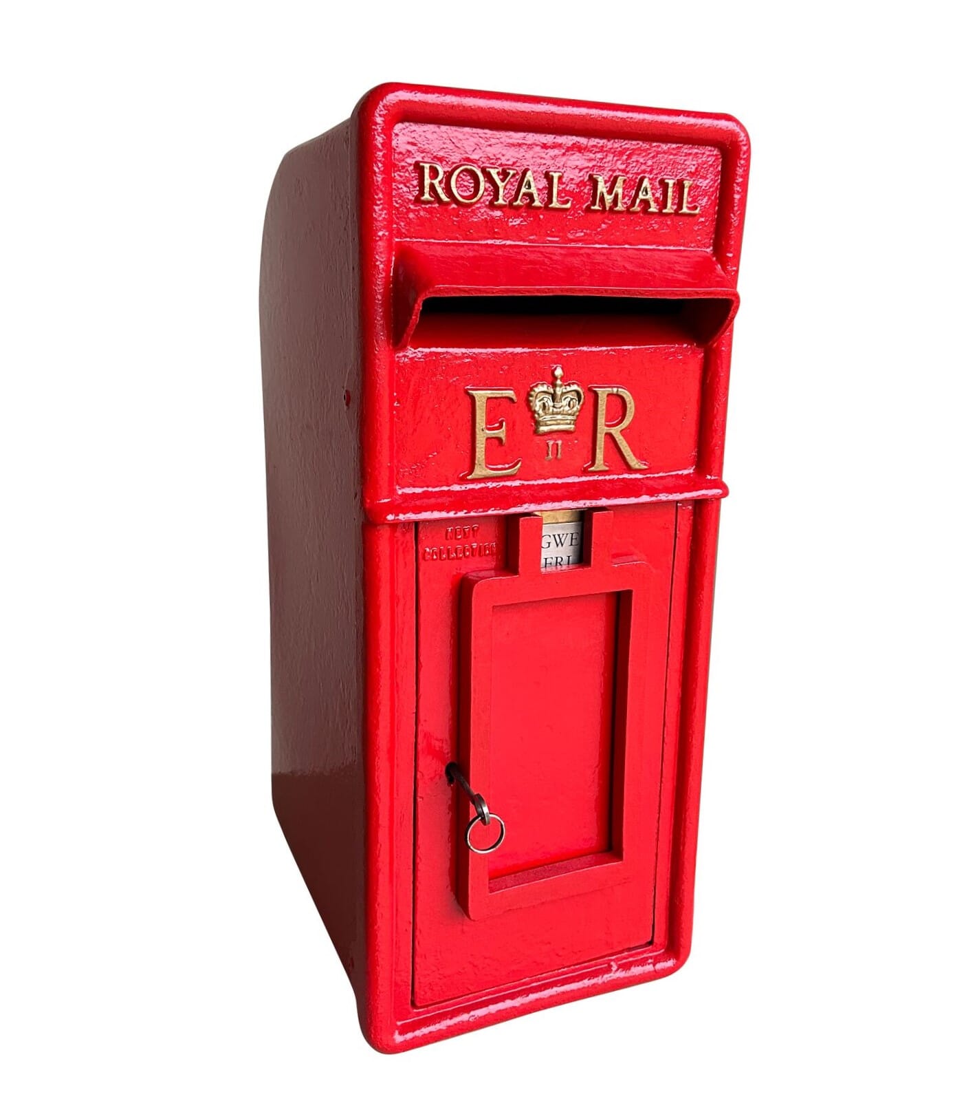 Genuine ER II Post Office Cast Iron Arch Back Post Box - 9843