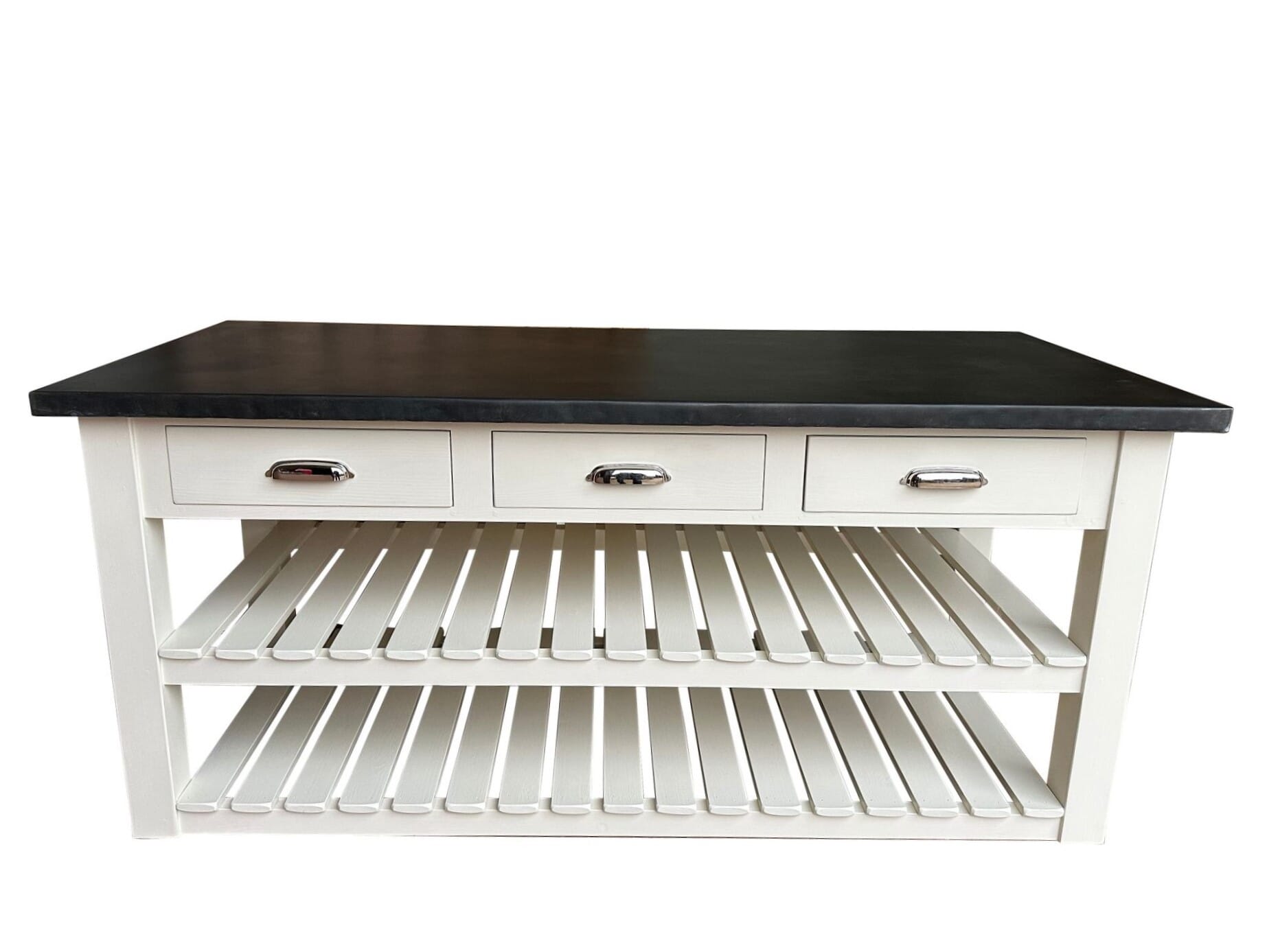 Handmade Antique Zinc Kitchen Island Unit - D2147