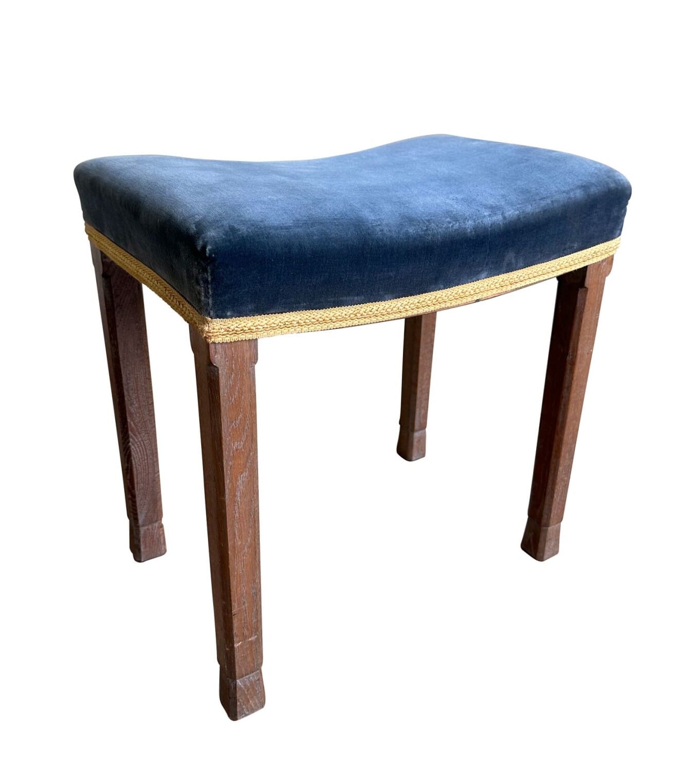 Original Queen Elizabeth II Limed Oak Coronation Stool 1953 - 10277