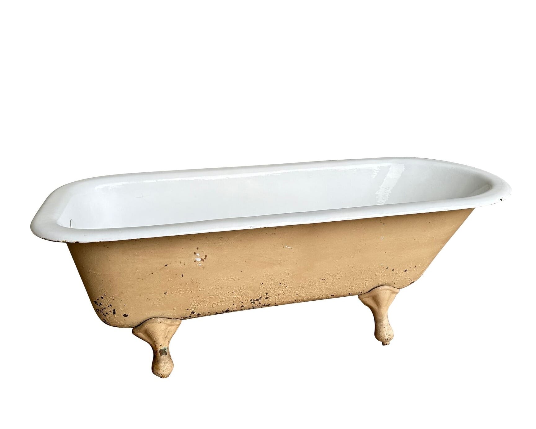 Antique Salvaged Cast Iron Roll Top Bath - 10297