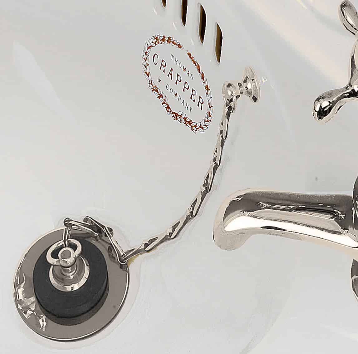 Thomas Crapper Basin Waste Set in a Chrome Finish