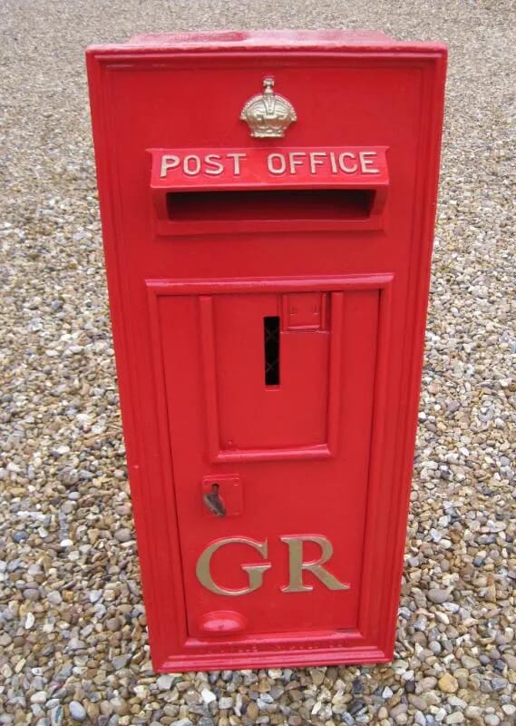Wall Mounted Royal Mail GR Cast Iron Post Box - 2760