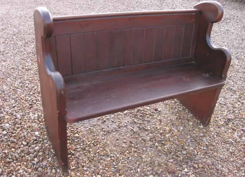Victorian Pitch Pine Salvaged Church Pew
