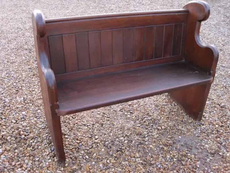 Reclaimed Antique Pitch Pine Salvaged Church Pew