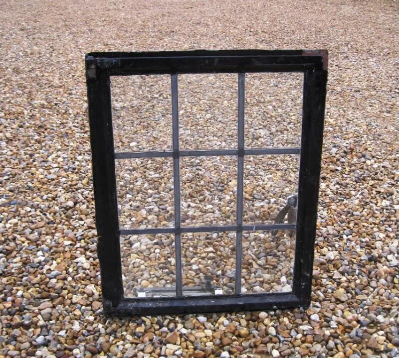 Antique Leaded Glass Crittall Window with brass fittings - code 4520 - 4520