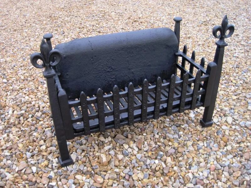 Antique Reclaimed Cast Iron Fire Basket - 4528