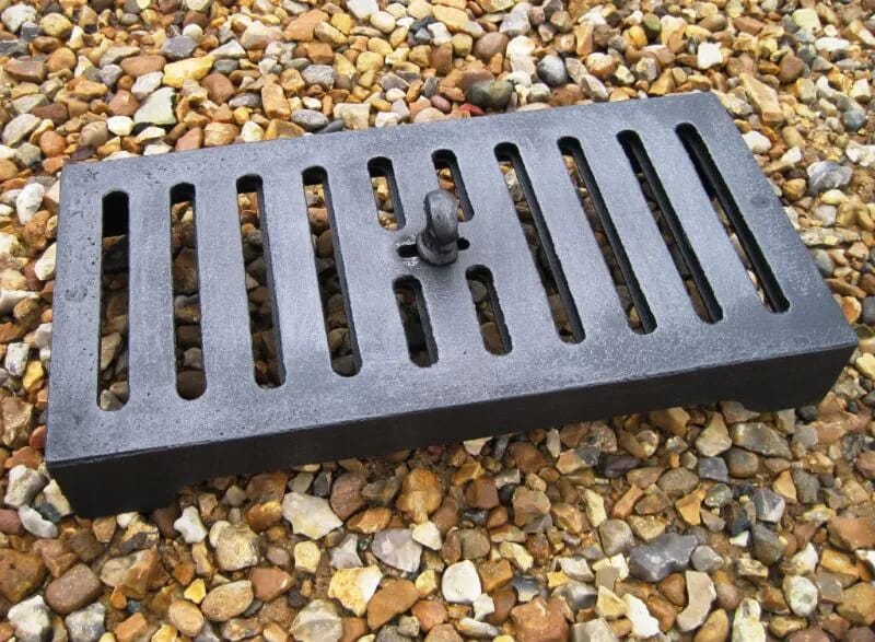 Original Antique Cast Iron Chimney Soot Door - 4454
