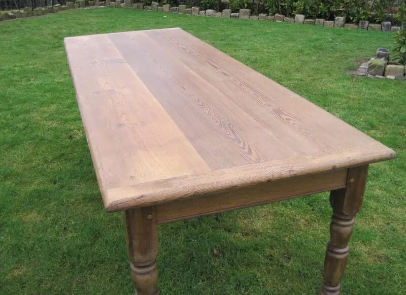 Large Reclaimed Pitch Pine Dining or Kitchen Table - 4568