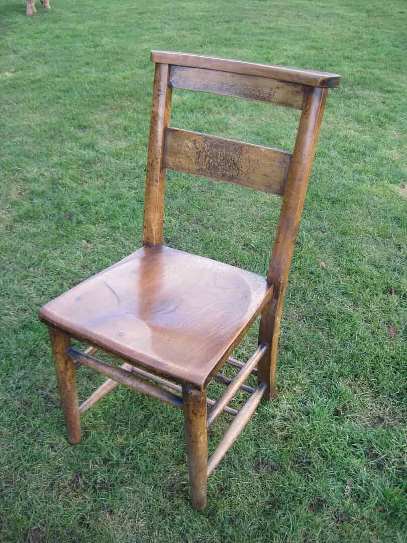 Antique Victorian Church and Chapel Chairs without book holders