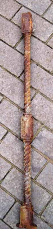 Reclaimed cast iron staircase balusters,balustrade,spindles