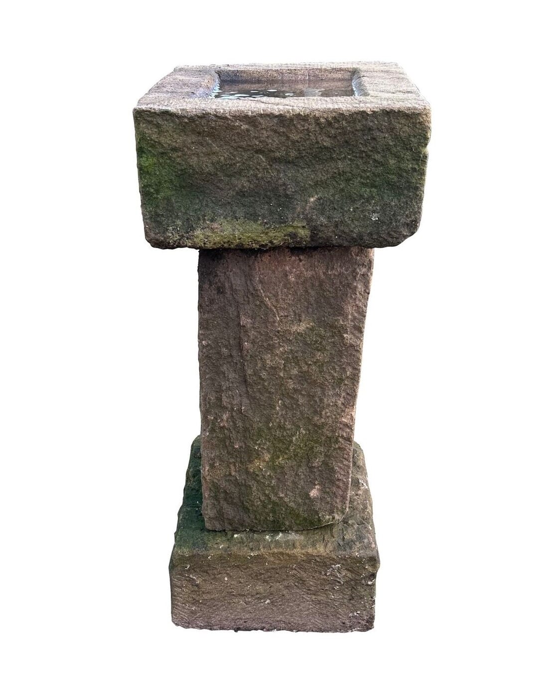 Hand Carved Stone Victorian Garden Bird Bath - 10304