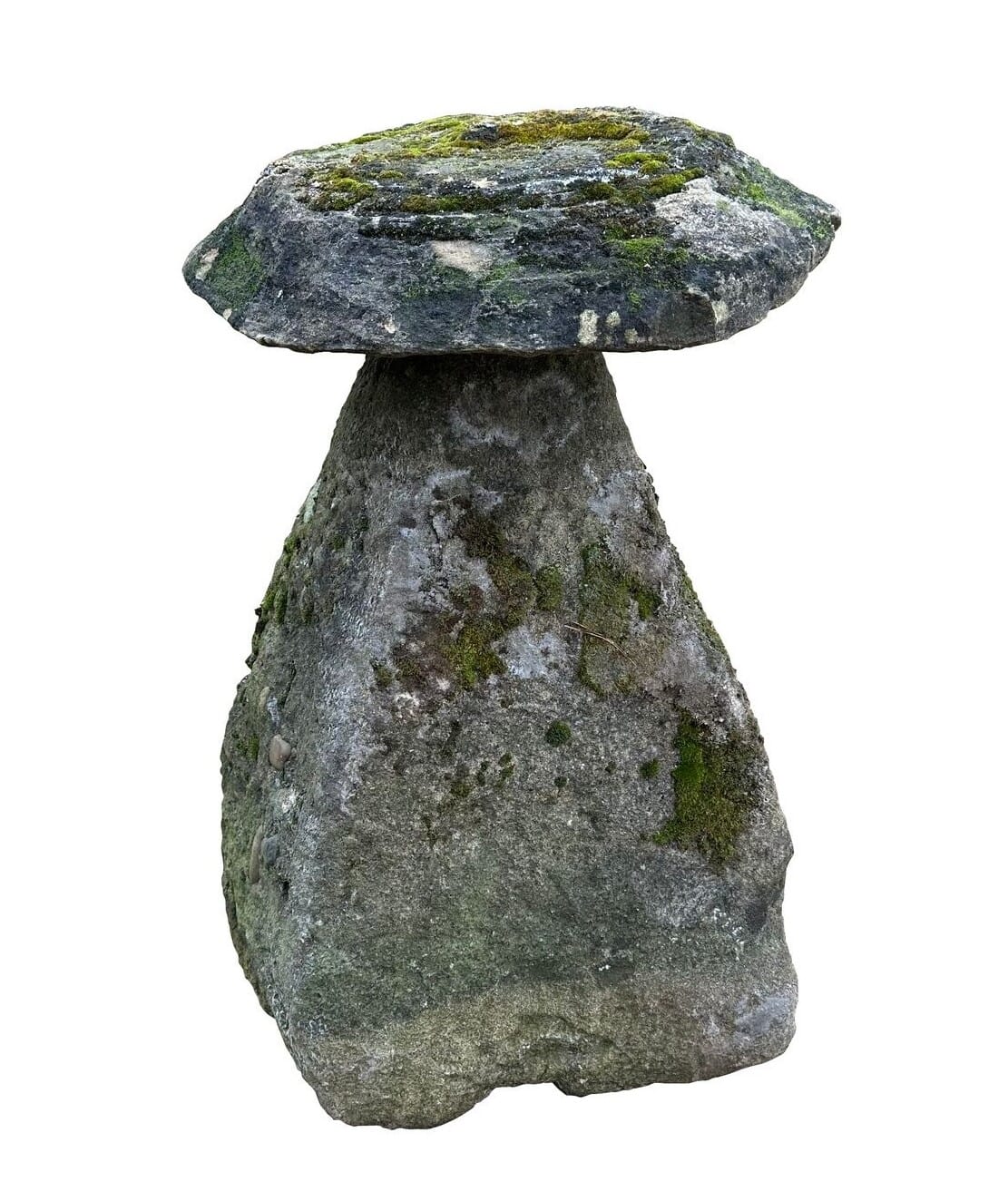 Salvaged Antique Old Garden Staddle Stone - 10280C