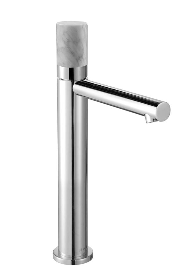 Thomas Crapper Marmor Tall Monobloc Basin Mixer - TCMA401CPWH-1