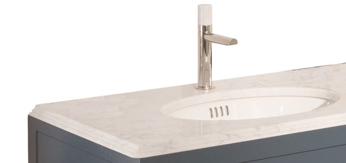 Thomas Crapper Quartz Countertop Basin Top 635mm - TCQCT635-1THWH