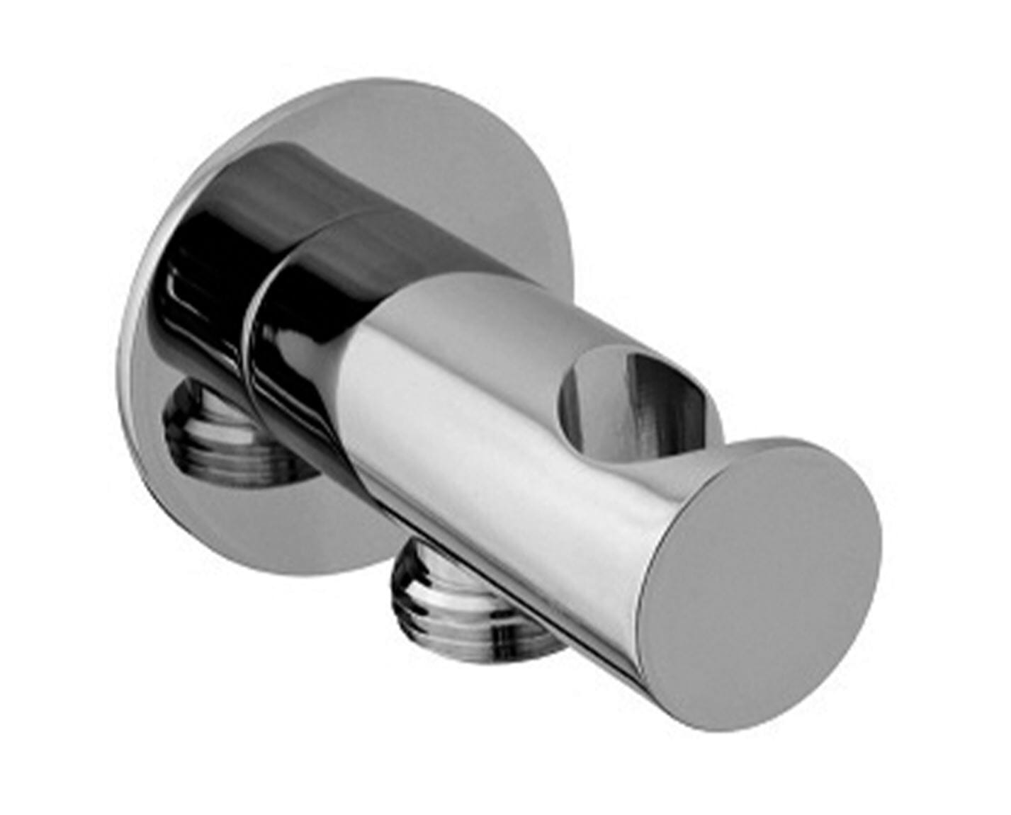Thomas Crapper Montero Round Shower Wall Outlet with Handset Bracket - TCSHMO60121CP