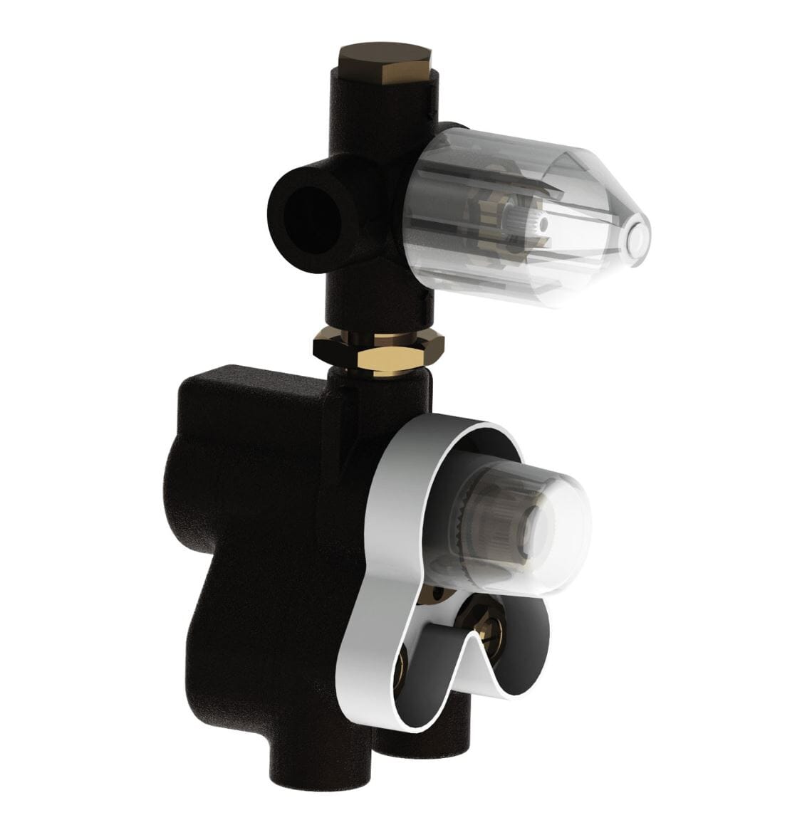 Thomas Crapper Built-in Thermostatic valve ONLY - 2 Outlets - TCSH16288