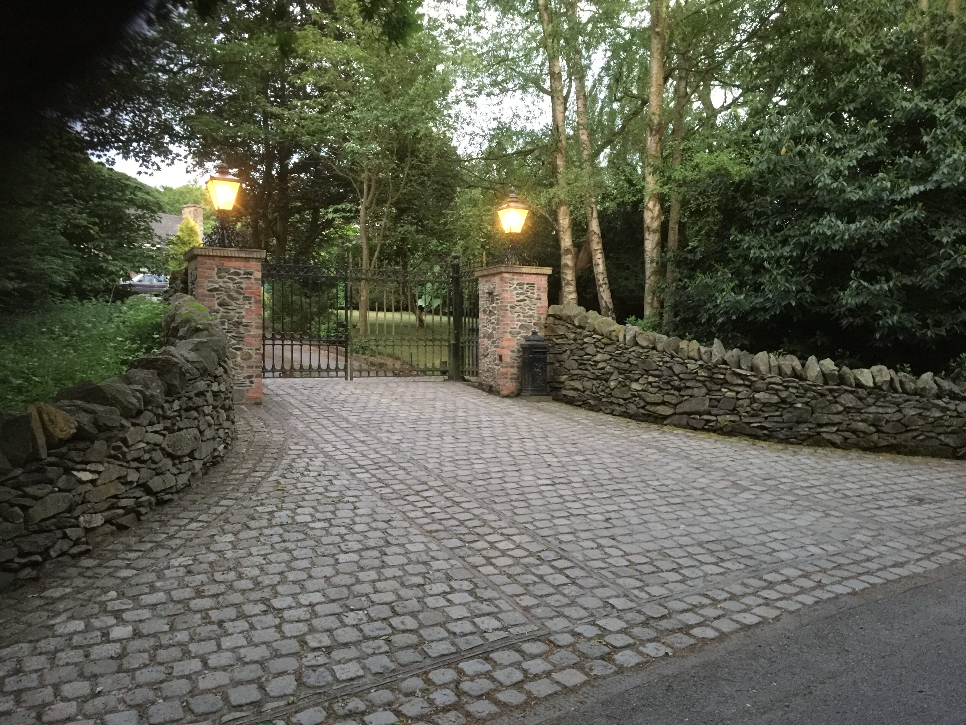 Large Antique Driveway Gates  Installed In A Happy Customers Home