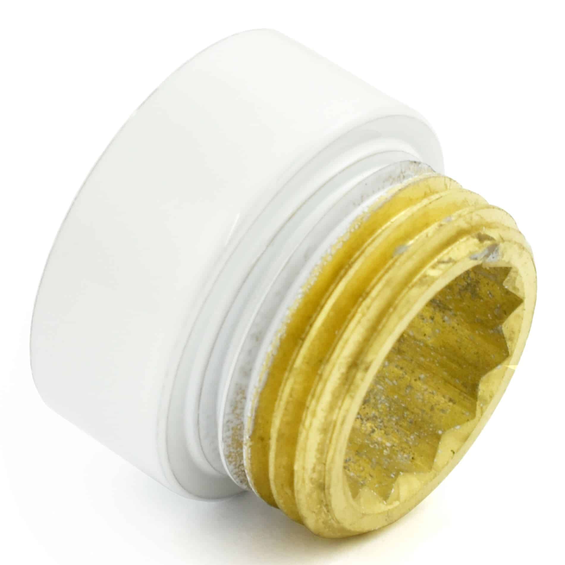 White Radiator Valve 10mm Tail Extension