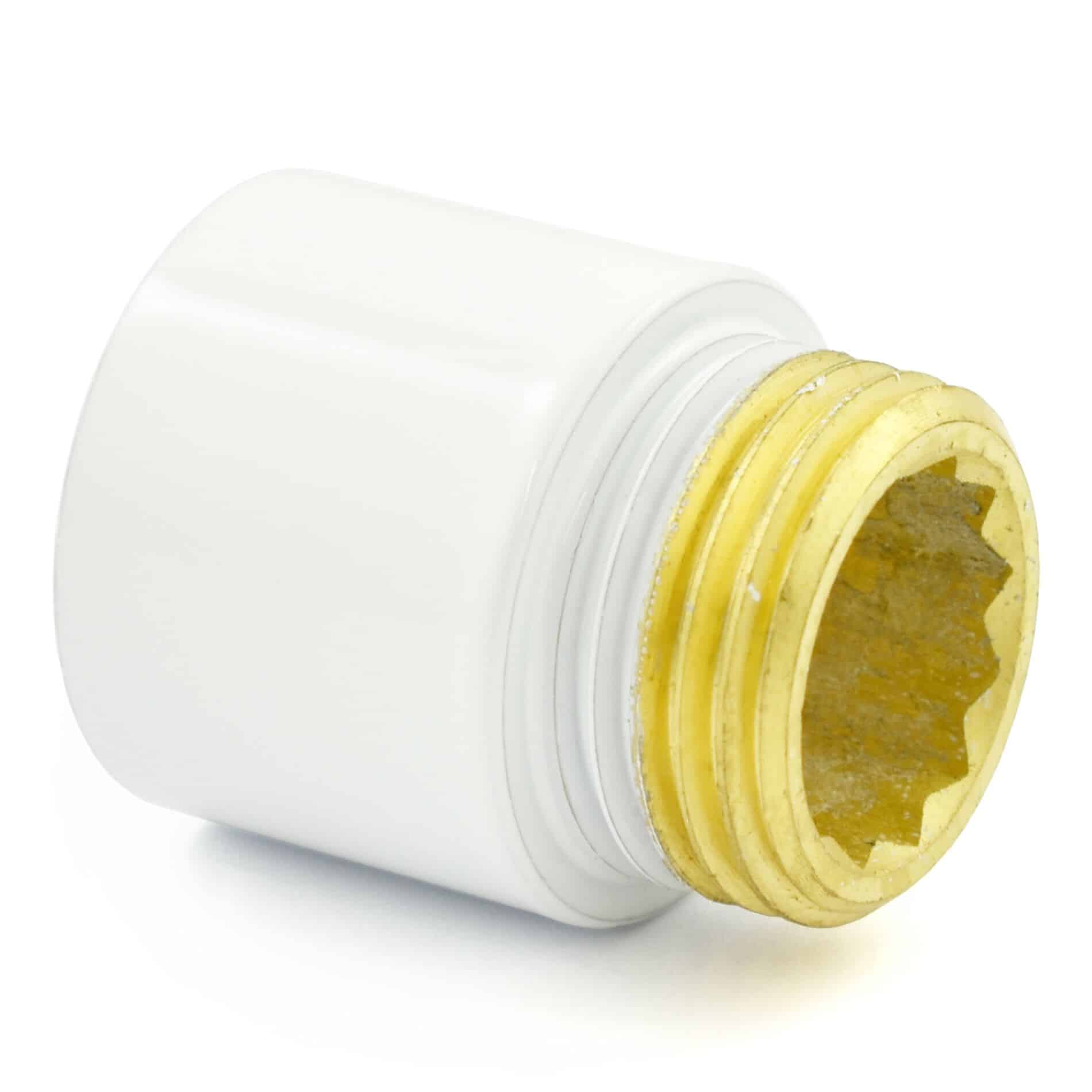 White Radiator Valve 20mm Tail Extension