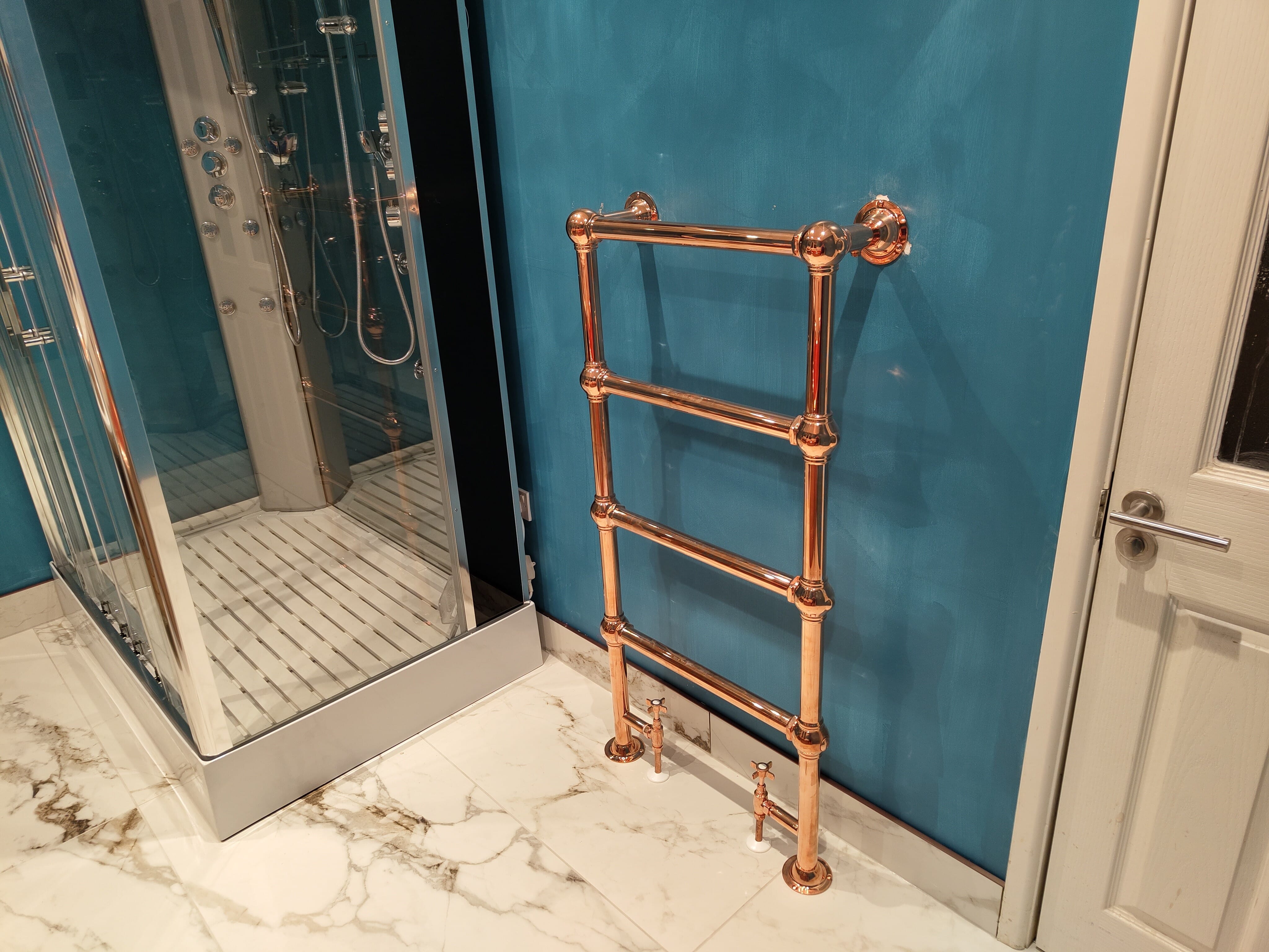 Victorian Copper Towel Warmer - Ladder Design