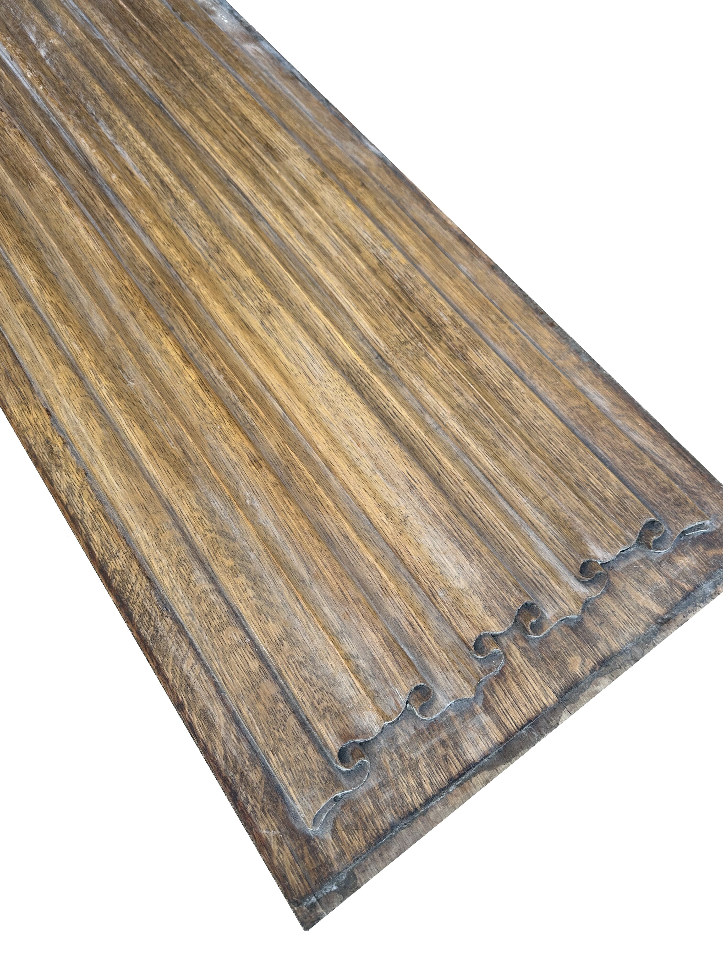Antique Reclaimed English Oak Linen Fold Wall Panelling - 10235