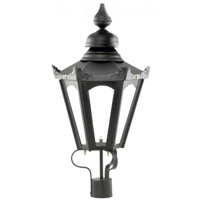 LF1056 Black Hexagonal Lantern - Small