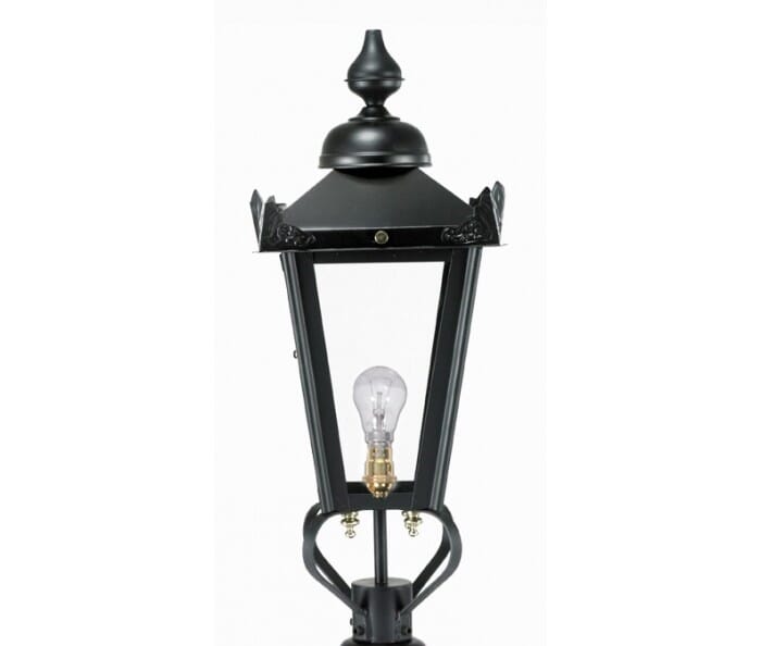Black Victorian Outdoor Garden Lantern - Medium - LF1051
