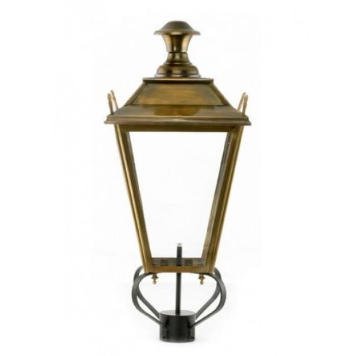 Antique Brass Dorchester Outdoor Garden Lantern - Medium - LF1045/A/M