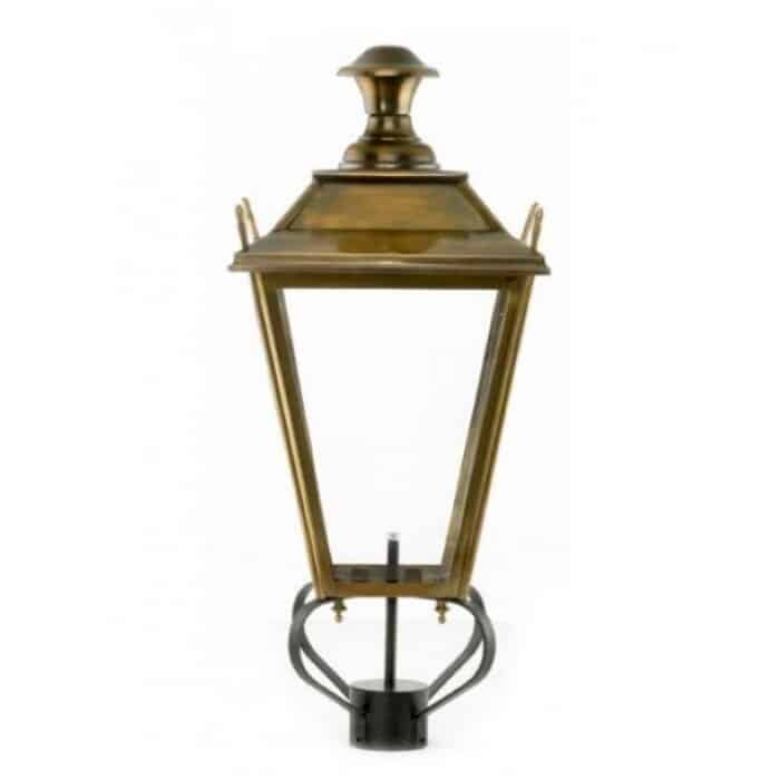 Antique Brass Dorchester Outdoor Garden Lantern - Medium