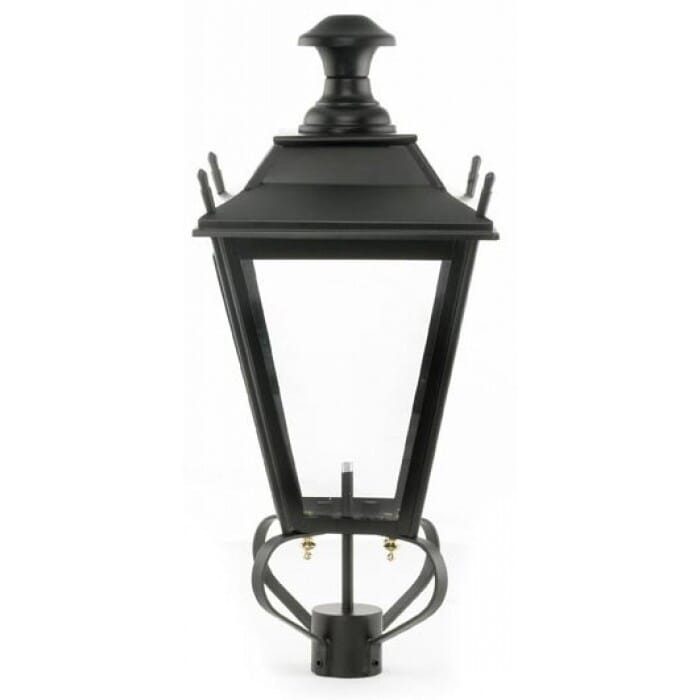 Black Dorchester Outdoor Garden Lantern - Medium  - LF1045/BLK/M
